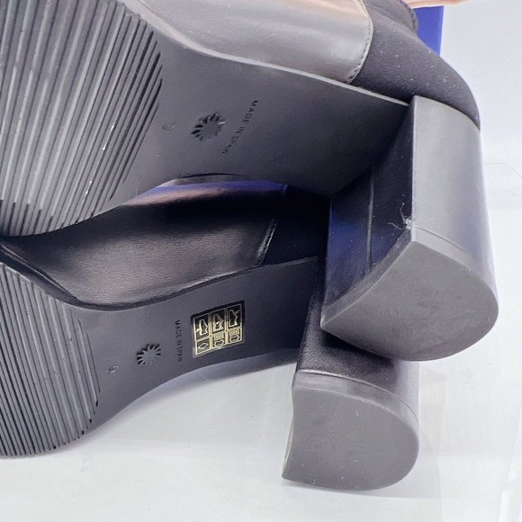 Stuart Weitzman Harper 80 Womens Pointed Toe Heeled Bootie Black Leather US 9 B - Picture 8 of 10